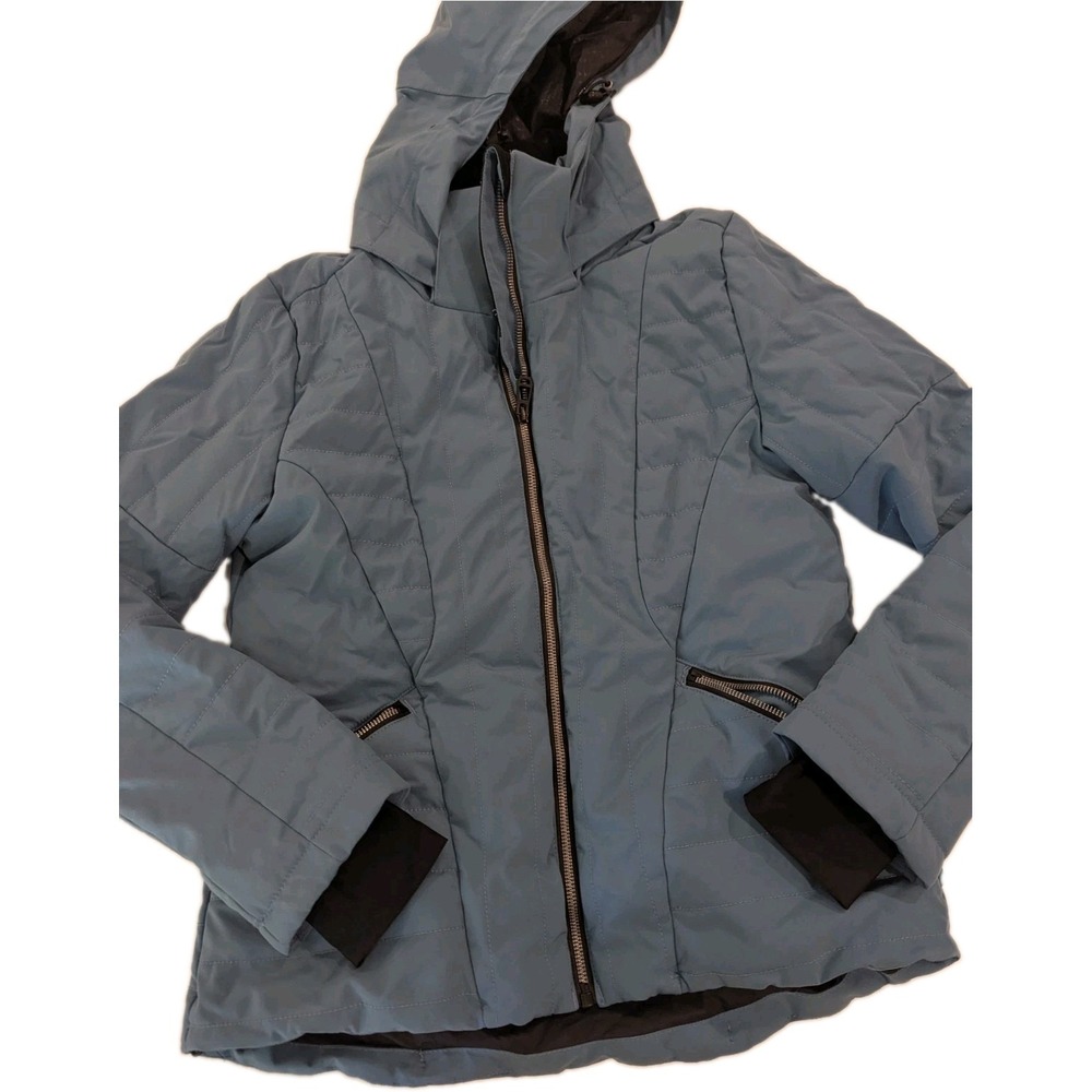 Body Glove Jacket Light Blue Waterproof Hooded Puffer Womens Size Small